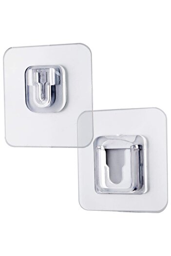 MACVI Macvi® double fixing support, transparent, for hanging objects, waterproof, supports 10 Kg
