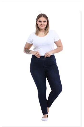 Sevda Kılınç Large Size Skinny Leg Jeans