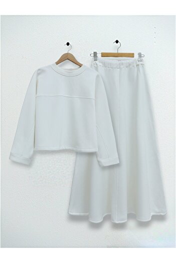 HİJABAYA Three Thread Raised Skirt Set