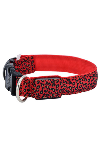 zola Dog/cat collar, with LED, size M, red