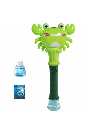 Micostore Crab, Soap bubble wand, with sounds and lights, 33 x 15 cm, 3 colors available