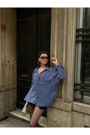 VOLT CLOTHİNG Cămașă modal oversize pentru femei