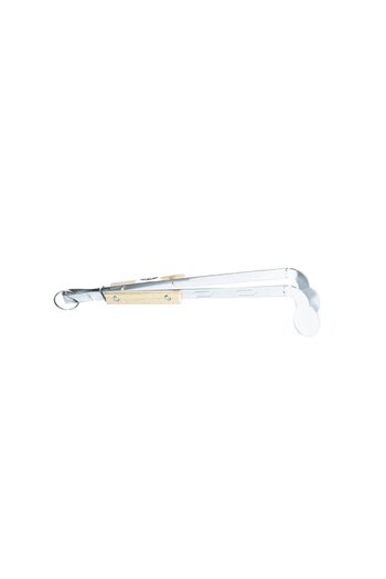 HF Multi-purpose steel tongs with wooden handle, 38 cm