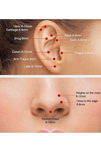 Bylin Takı 925 Ayar Gümüş Mini Baget Taşlı Halka Piercing Küpesi - Halka Iç Çapı 5,5 Mm - 1 Adet