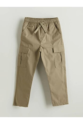 LC Waikiki Lcw Kids Khaki Elastic Waist Boys Cargo Pants