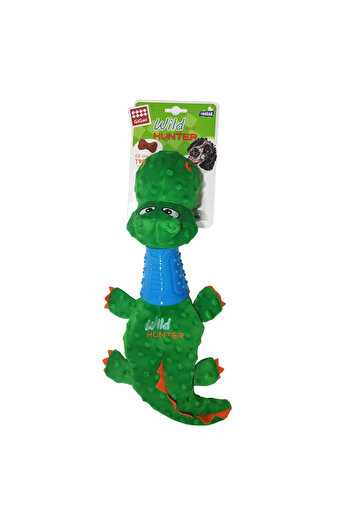 Gigwi 8482 Crocodile Plush Dog Toy with Teether