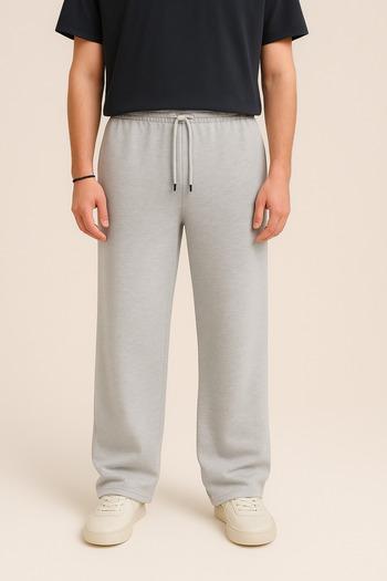 OXVİN Men's Straight Leg Relaxed Cut Pique Fabric Sweatpants