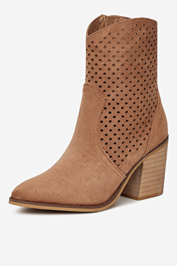 DeeZee Women's ankle boots high heel brown heel 39