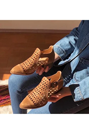 Businesshoess Camel Suede Women's Daily Summer Boots