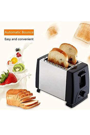 Generic 2 Slice Bread Toaster with Adjustable Browning Control Auto Pop Up Defrost Warm Cancel Functions
