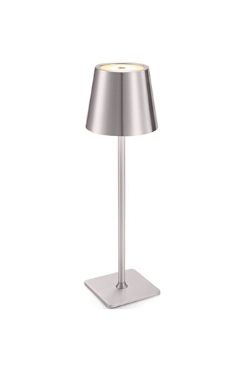 Echo Soul Lampa de masa touch led incarcabila Echo Soul®️, cu control tactil, Argintiu