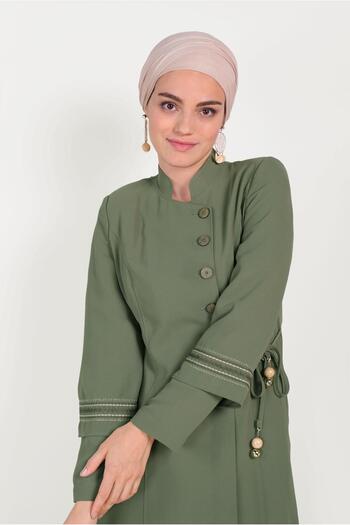 Alvina Dominant Collar Embroidered Coat 10196