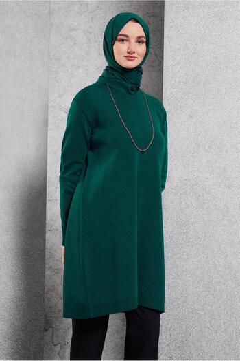 Alvina 44907 Model Plain Knitwear Tunic