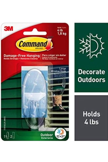 COMMAND Window Hook Clear 10inch