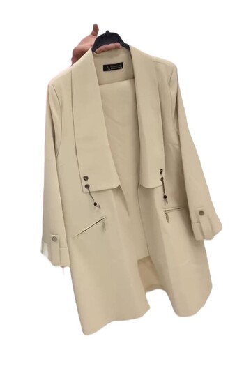 Sevda Kılınç Plus Size Double Crepe Suit