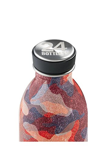 24Bottles Urban Non-Thermal Water Bottle - Camo Coral - 500ml