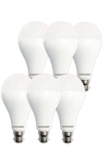sonashi Pack of 6 LED Bulb 15W (B22) Pin Type SLB-015