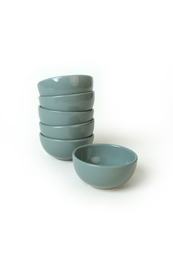 Keramika Green Cloud Mini Snack Bowl / Sauce Bowl 8 Cm 6 Pieces 326