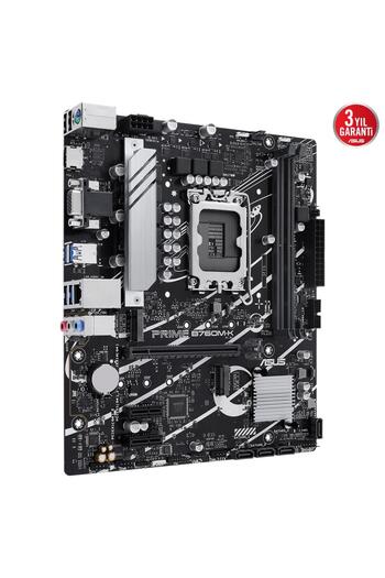 ASUS Prıme B760m-k D5 Ddr5 8000mhz(OC) Rgb M.2 Matx 1700p
