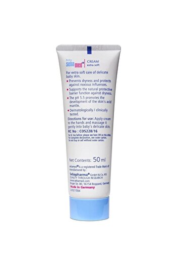 Sebamed Baby Cream Extra Soft 50 ml Gentle Moisturizer for Baby’s Delicate Skin with Long-Lasting Softness