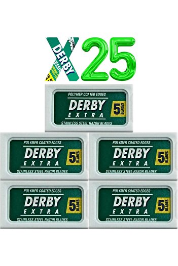 Derby 25 Extra Double Edge Stainless Steel Razor Blades