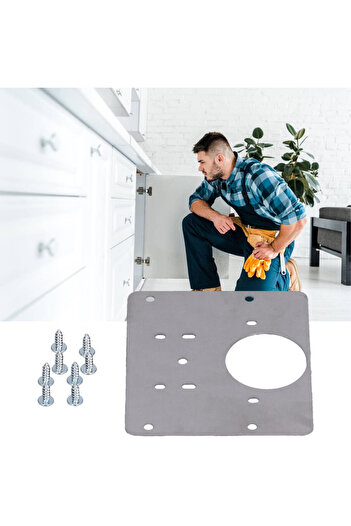 BOEM Set de 2 plăci de reparare a balamalelor, pentru fixarea ușilor de dulap