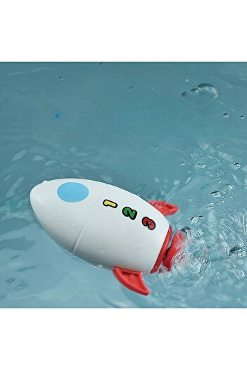 Flippy Children's Bath Toy, Flippy, Water Rocket, 11 cm, White