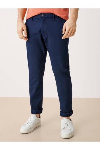 s.Oliver Men's chino pants, Austin, cotton blend with elastane, s.Oliver, Navy