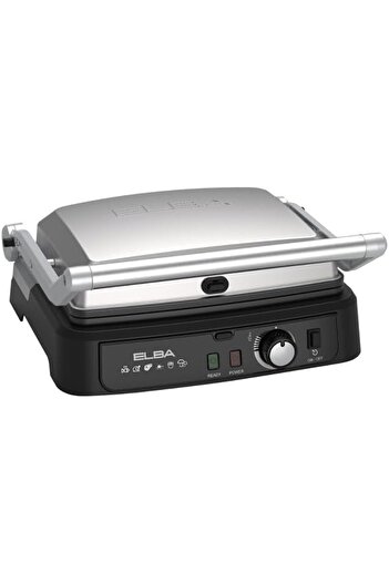 ELBA صانعة الساندويتشات ContactGrill بزاوية 180 درجة - ألواح قابلة للإزالة - مقبض تحكم - مؤشر - تقنية إيطالية