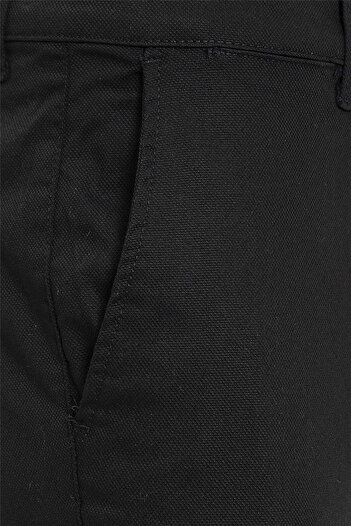 SÜVARİ Siyah Slim Fit Armürlü Pantolon