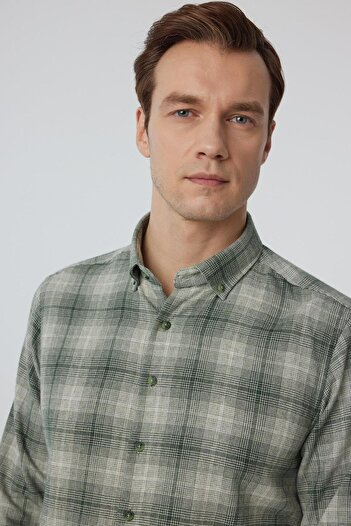 SÜVARİ Angular Cuff Slim Plain Shirt