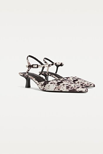 Stradivarius Printed heeled shoes