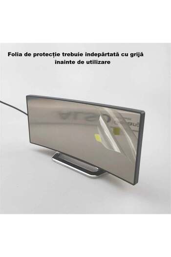 MACVI Macvi® mirror table clock, model DT-6507, curved LED screen, temperature display, Green