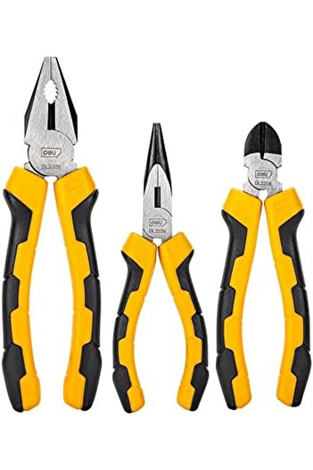 Deli Tools EDL2008-3 Universal pliers set 3 pcs