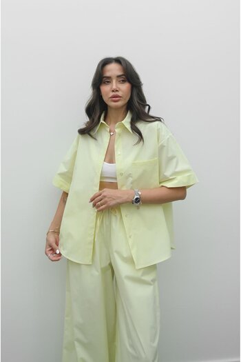 Havoş Light Yellow Ragusa Shirt Pants Set