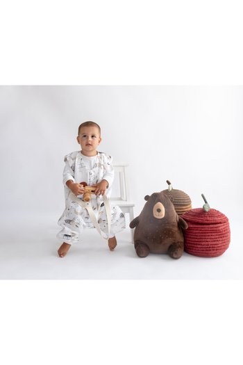 Las Vivas Kids Kışlık Pamuklu Pazen Uyku Tulumu , 1 Tog Organik Çocuk Ve Bebek Uyku Tulumu, Kolsuz Unisex Tulum