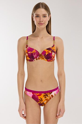 AYYILDIZ 5601 Pink Orange Bikini Set
