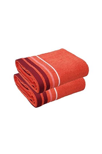 Generic 2 Piece Bath Towel 450 GSM 100% Cotton Terry 90x165 cm -Soft Feel Super Absorbent Quick Dry