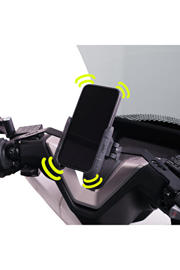 GP KOMPOZİT Gp Kompozit Ttr04 Universal Vibration Module Phone Holder Black - White