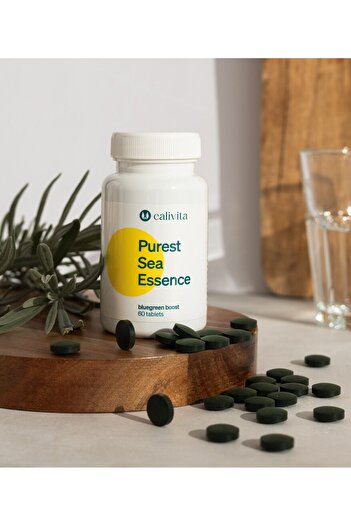 Calivita Purest Sea Essence Spirulina Food Supplement Alkalinization Product (60 Tablets) - Calivita