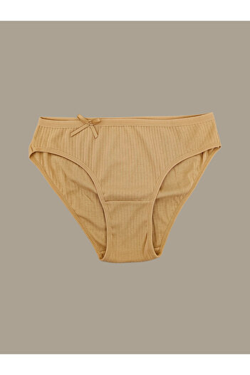 GÜMÜŞ Ribbed Panties - Skin Color
