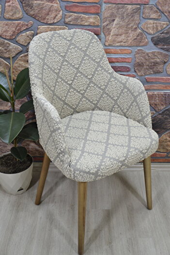 kılıfteks Large Arm Chair Cover Jacquard Fabric