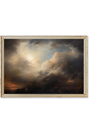 Today Idea Wall Art Canvas by Today Idea - Moody Cloud Design