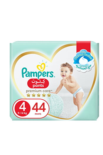 Pampers Premium Care Pants Diapers Size 4 9-14 kg with Stretchy Sides for Better Fit