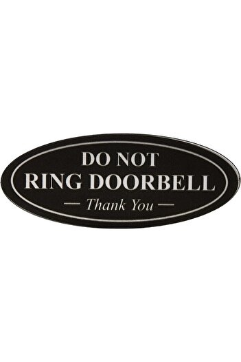 Al Raied ARS® DO NOT Ring DOORBELL Thank You Sign - Blue/Gold Small