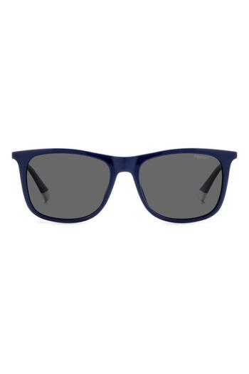 Polaroid Polaroid Men's Sunglasses PLD 4145/S/X PJP/M9, Blue, Rectangular, 55 mm