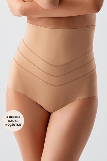 C&City High Waist Laser Cut Panties Corset 9603 Skin