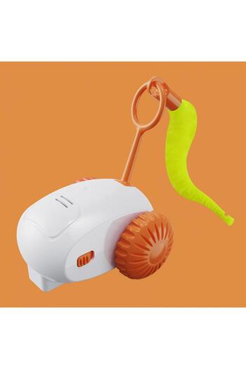 TİNEKE Moving Robot Interactive Cat Toy Furry Car