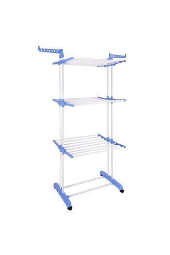 NEXTLY Uscator Vertical Pentru Rufe Si Incaltaminte , 3 Niveluri, Suport Umerase, Pliabil, Portabil