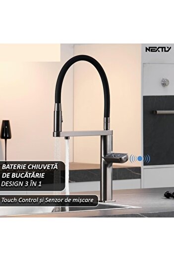 NEXTLY Baterie Multifunctionala Smart Pentru Chiuveta, , Touch Control,senzor De Miscare Pentru